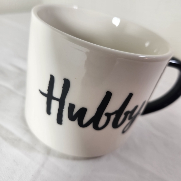 Threshold White and Black 'Hubby' Mug Cup - Picture 2 of 5